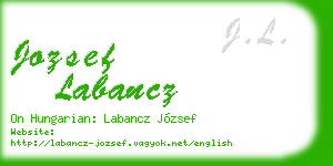 jozsef labancz business card