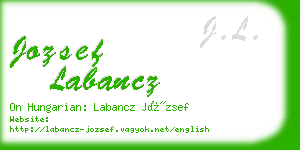 jozsef labancz business card